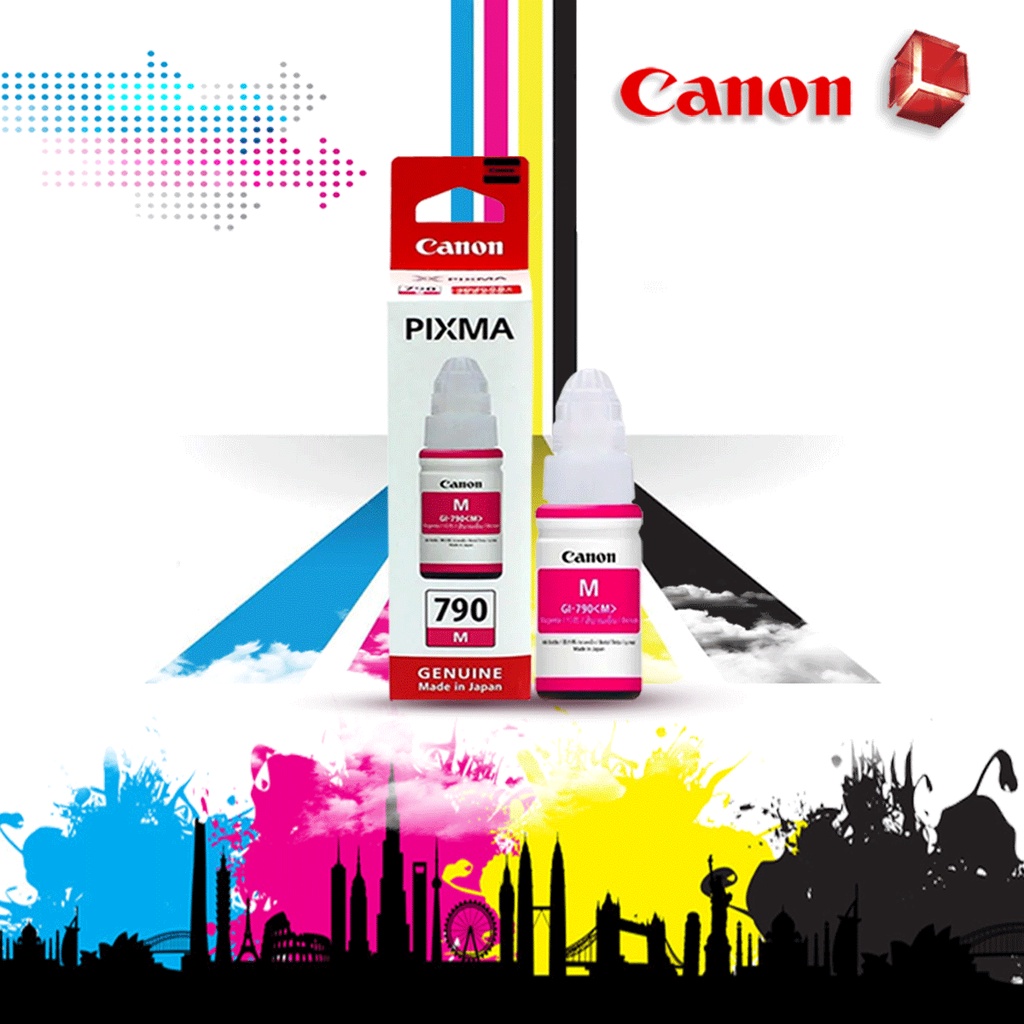 Tinta printer canon pixma 790 MAGENTA SERIES G1010 G2010 G1000 G2000 G3000 G4000 G3010 G4012