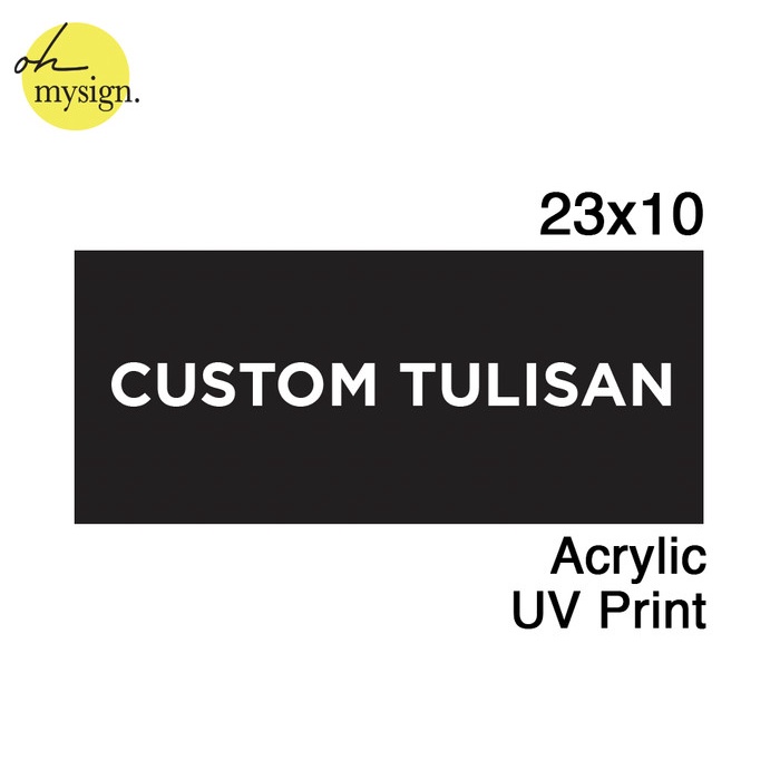 

Custom Tulisan Sign Akrilik Uv Print Signage Custom Tulisan Door Sign Star Seller
