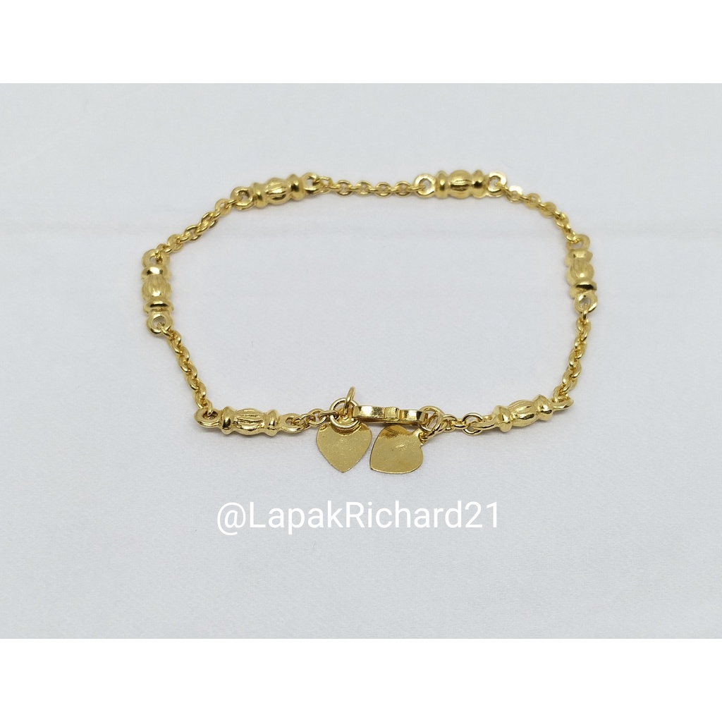 Gelang emas muda kadar rendah 3gram