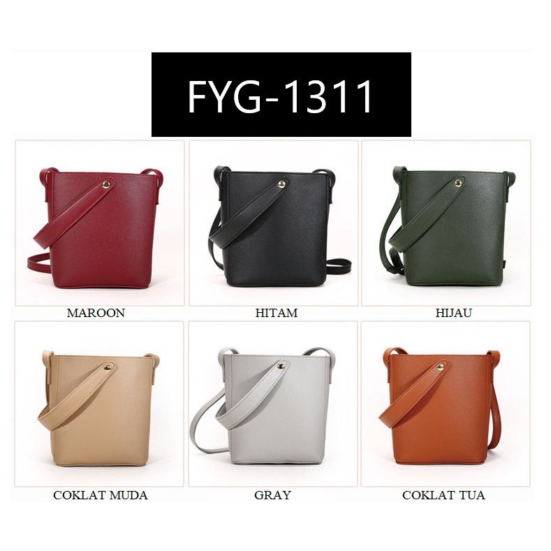 FYGALERY FYG1311 Tas Selempang Wanita Handbag Fashion Polos Tas Bahu Mini