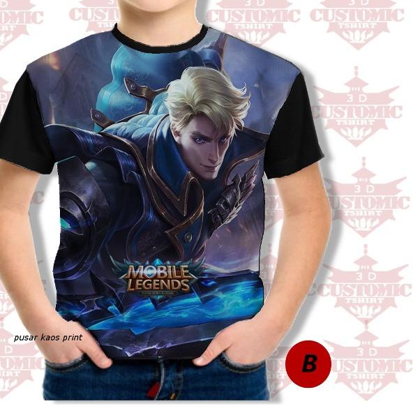 ✶ KAOS MOBILE LEGENDS ANAK - baju anak ALLUCARD - alucard all skin1 ⅍