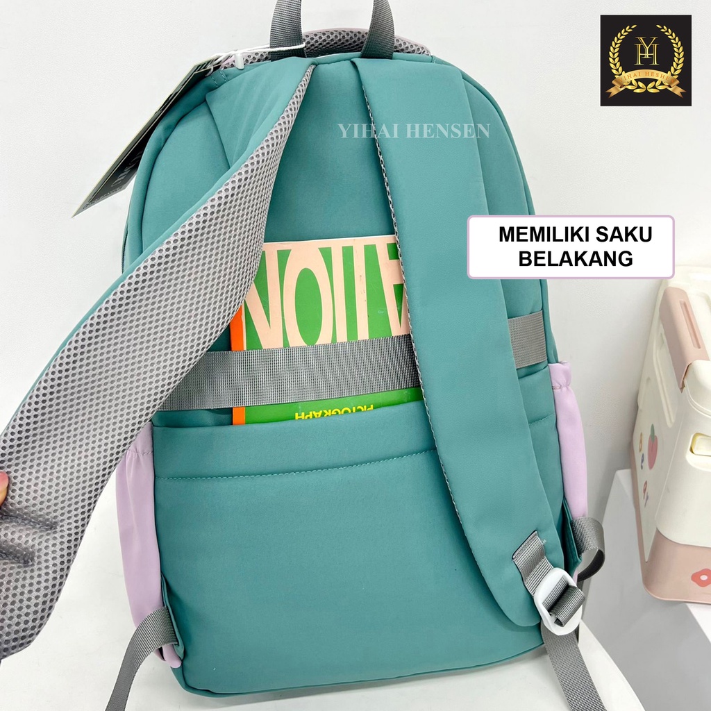 [Y&amp;H] Tas Ransel Sekolah Anak Tas Laptop Backpack Style Korea Tas Punggung Sekolah Lucu Anak SD SMP SMA- YH284