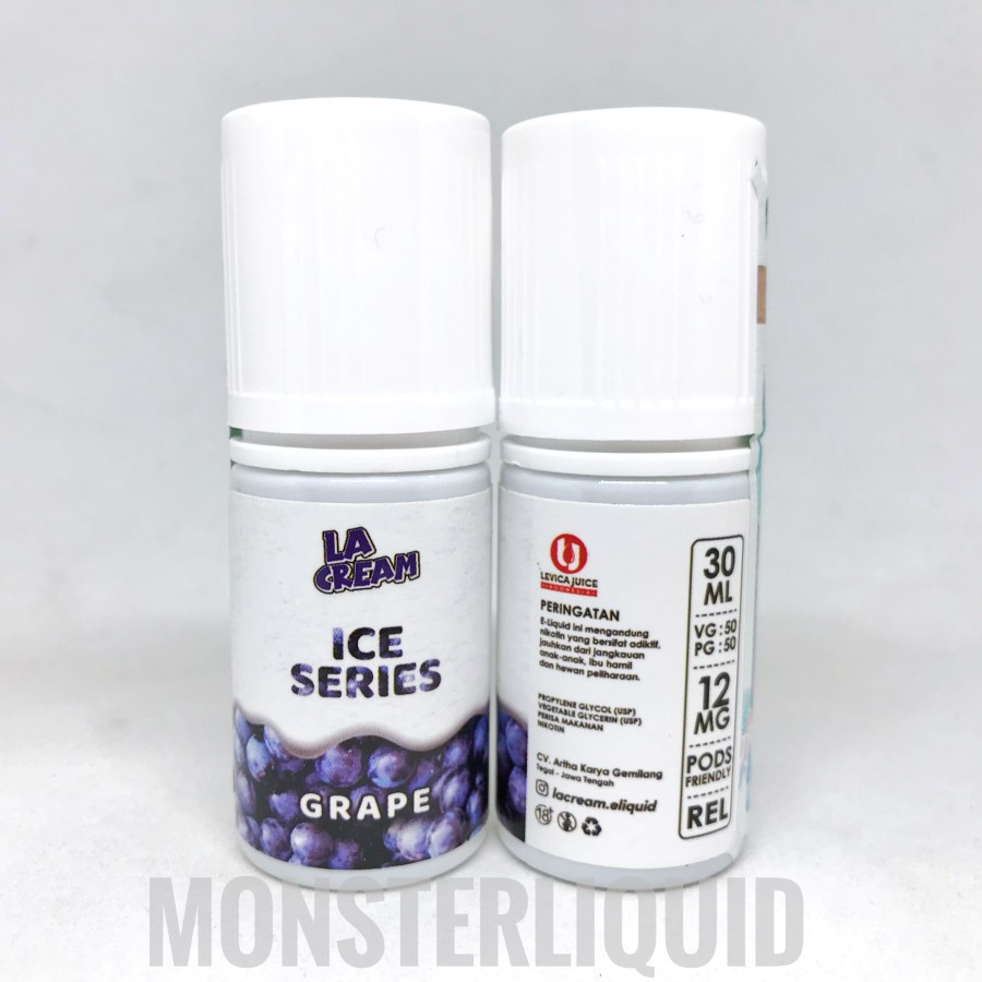 PODS FRIENDLY LA CREAM ICE GRAPE BY LEVICA JUICE 12MG 30ML