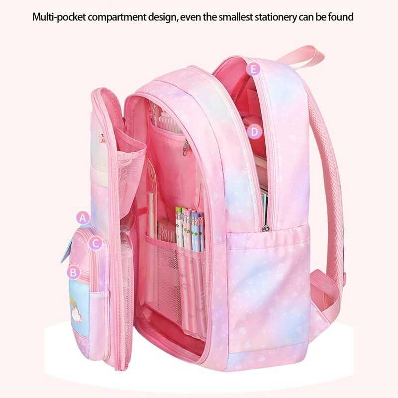 Tas Ransel Sekolah Anak Side Open Size L - A-PSL1 - Pink