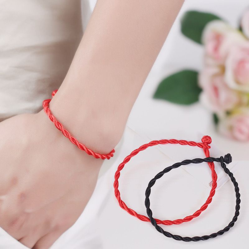 Gelang Kaki dan Tangan Tali Keberuntungan Model Simpul