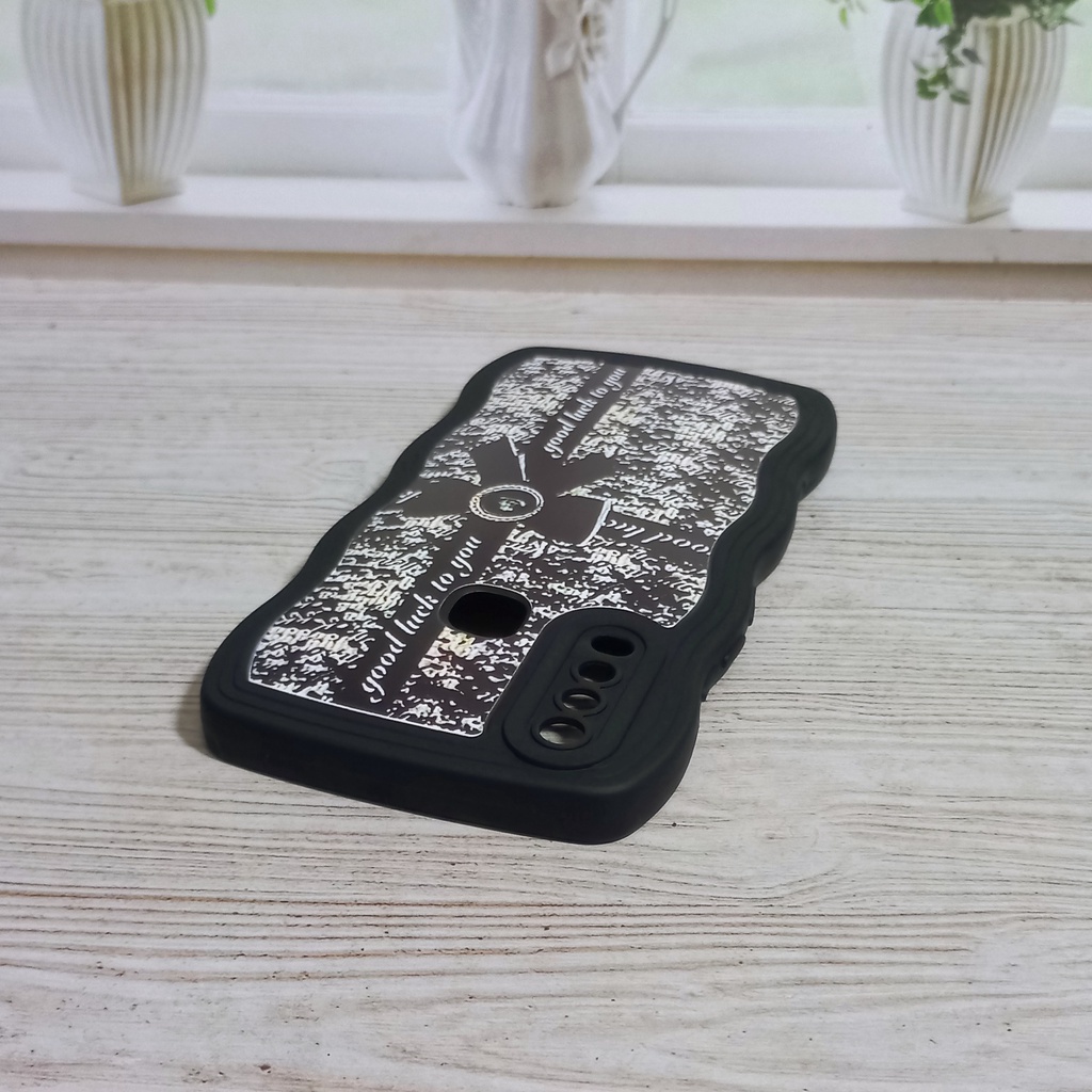Case Vivo 1901 1902 1904 1906 2007 Softcase Gelombang Black Motif Good Luck Vivo Y11 Y12 Y15 Y17 Y12