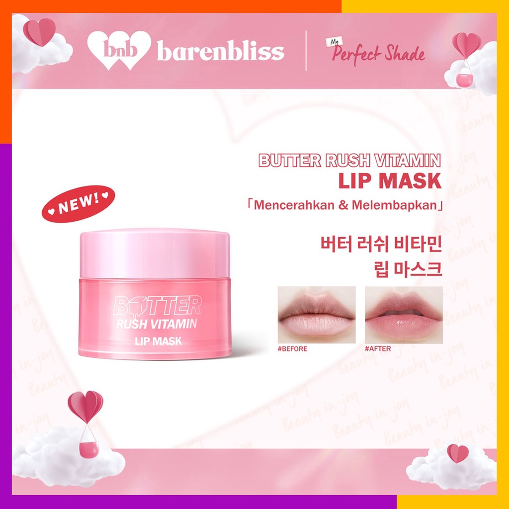 BNB barenbliss Butter Rush Vitamin Lip Mask Moisturizing Lip Balm