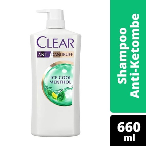 

Shampoo Clear Ice Cool Menthol 660 Ml (Anti Ketombe)