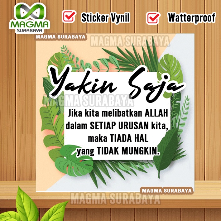 

Stiker Yakin Saja Magma Surabaya