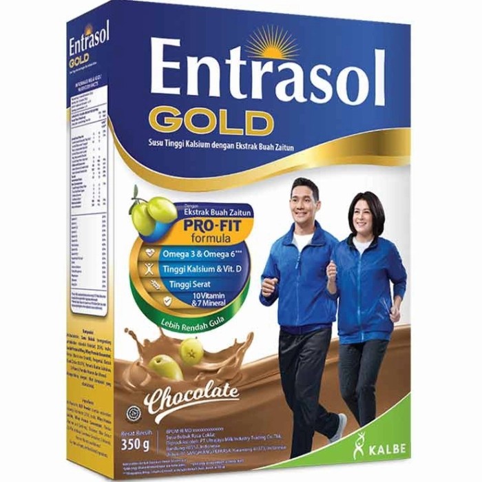 

Entrasol Gold Coklat Susu Lansia Rasa Chocolate 350gr