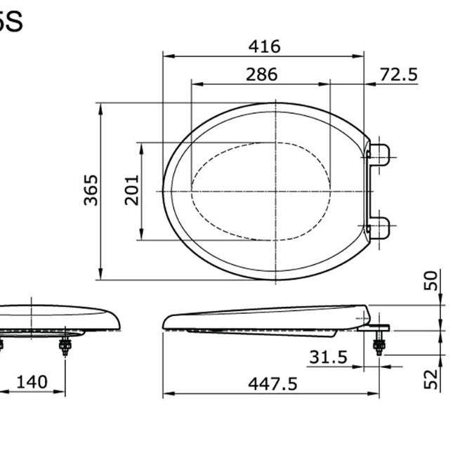 Tutup Kloset Toto Cw600J/Seat Cover Toilet Cover Dudukan Kloset Cw 600