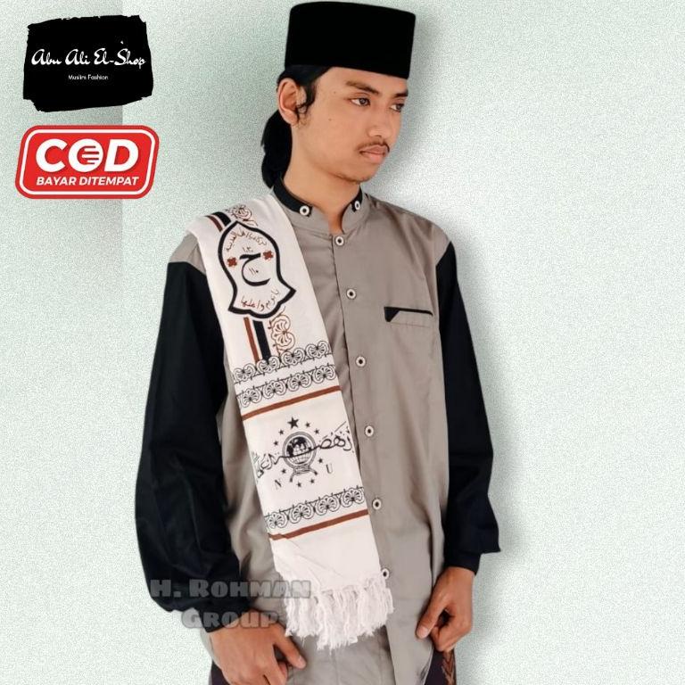 MURAH Premium Sorban Motif NU kombinasi trompa rida ar-rida asli rayon Sorban Kashmir / Sorban Habib