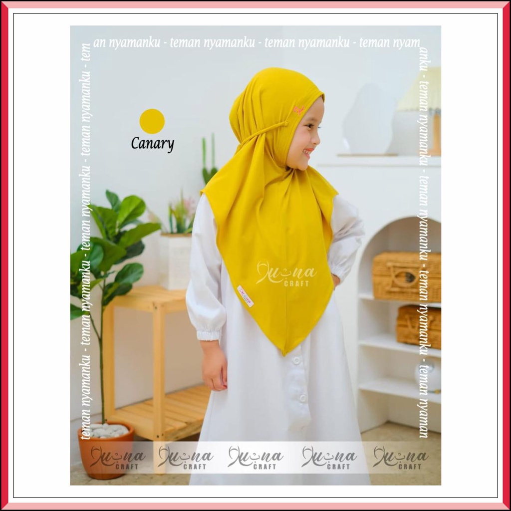 LUBNA CRAFT HIJAB ANAK | HIJAB INSTAN KERUDUNG ANAK BERGO TALI PANJANG JERSEY PREMIUM