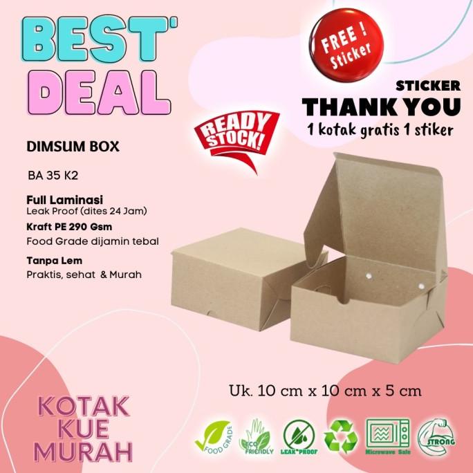 

KEMASAN BARU DIMSUM UK 10cm x 10cm x 5cm LAMINASI FREE STIKER