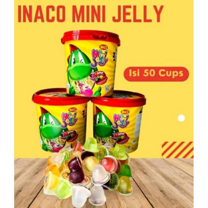 

inaco mini jelly isi 50 + gratis toples