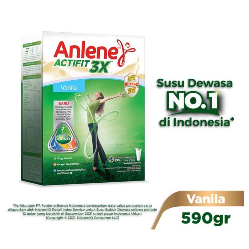 

anlene actifit vanila 590 gram