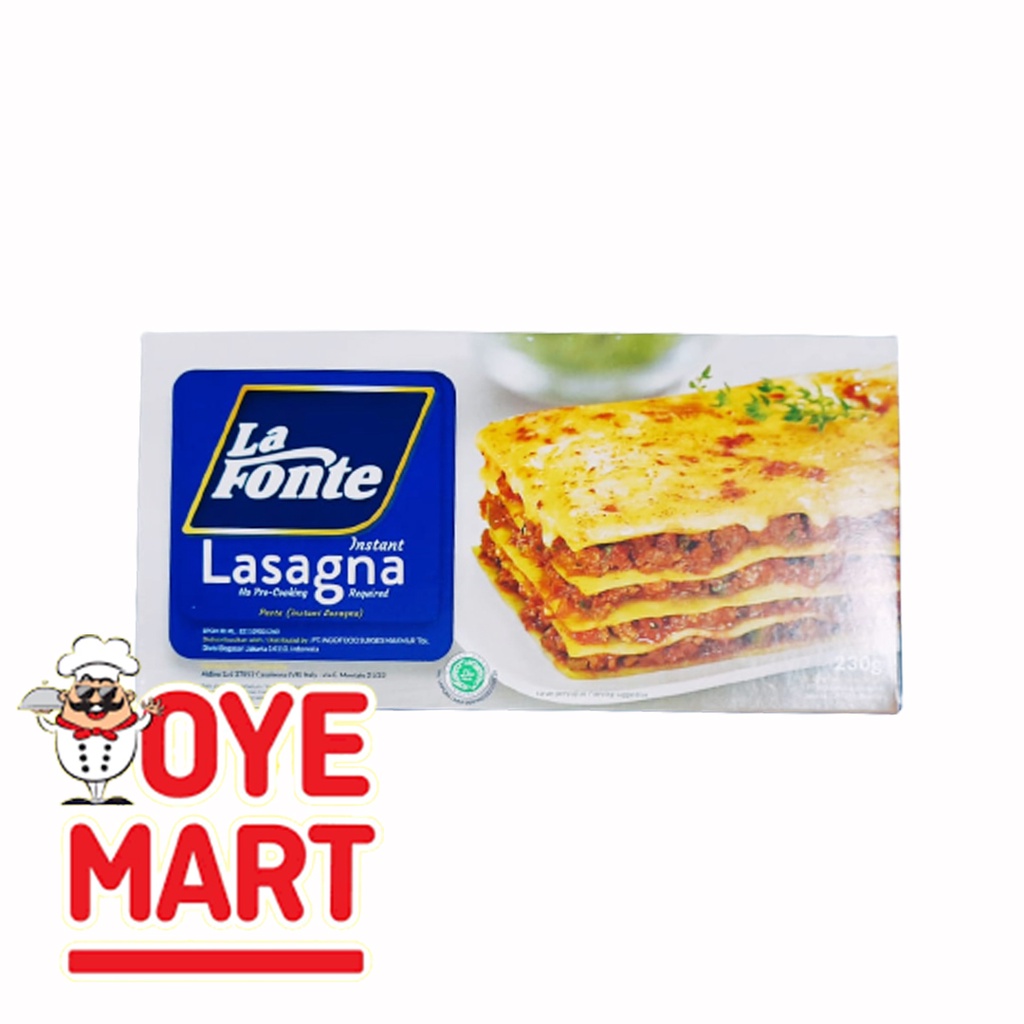 LA FONTE LASAGNA INSTAN 230GR PASTA INSTAN LASAGNA