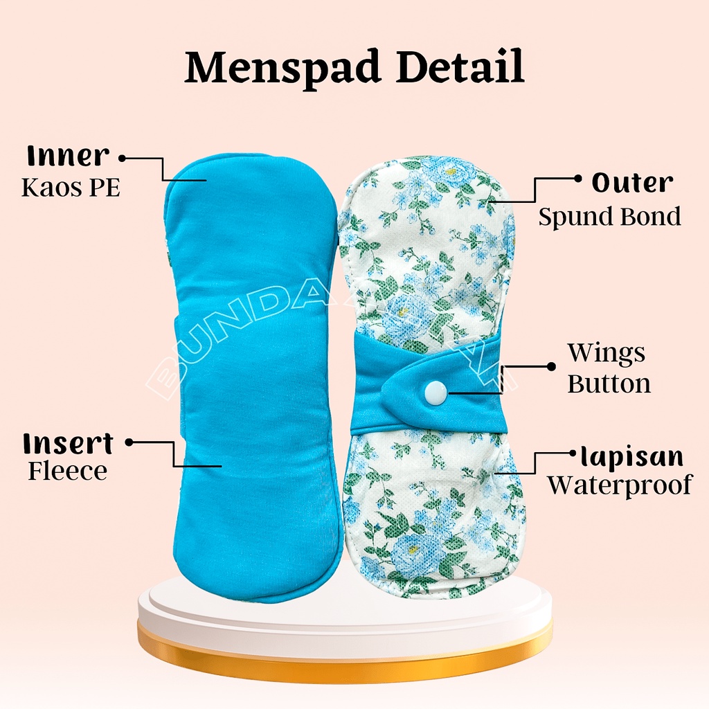 Menspad Pembalut Wanita Kain Nadhif isi 6 Pcs