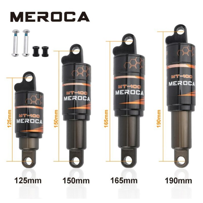 Terlaris Meroca Mt100 Rear Shock Breaker Absorber Suspensi Belakang Sepeda