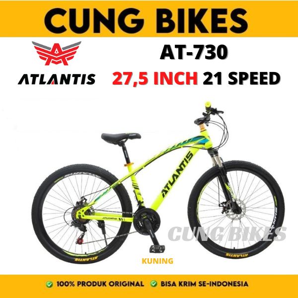 Sepeda Gunung Atlantis MTB 24 26 inch 735 dan 27,5 inch 730 Diskbrake 21 speed
