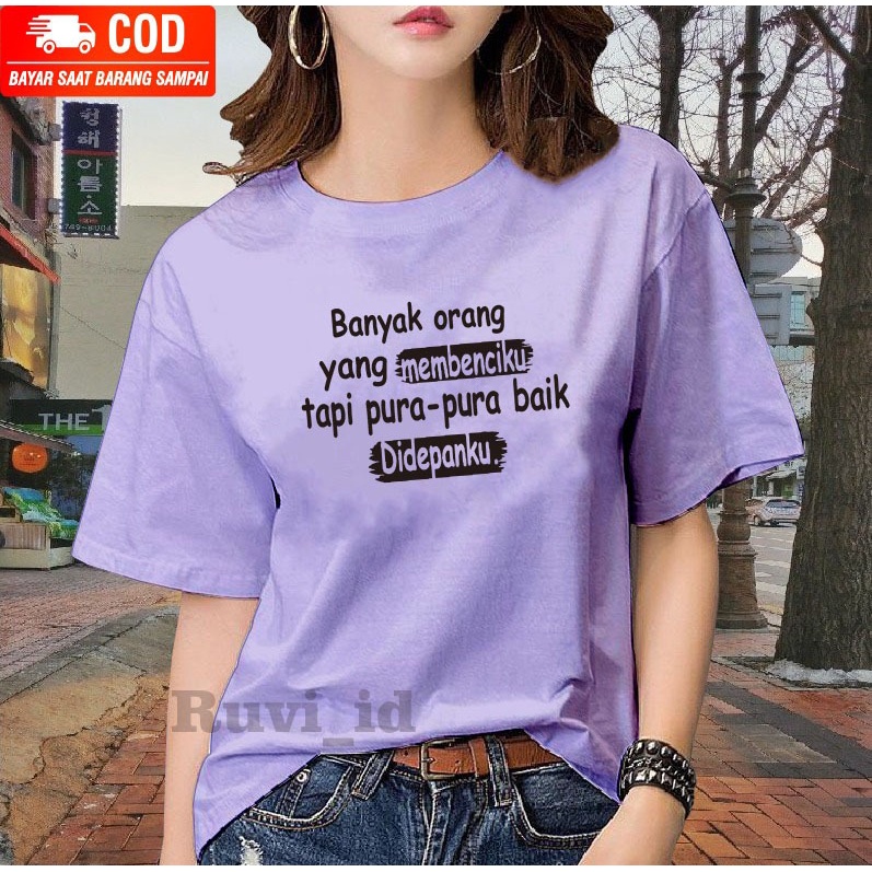 Ruvi_id-KAOS TERLARIS / BELI 3 GRATIS HEADSET EXTRA BAS / KAOS KATA-KATA KEREN / KAOS WANITA KOREAN STYLE / KAOS DISTRO / ATASAN REMAJA / KAOS OBLONG / BLUS / T-SHIRT / BAJU IMPORT / KAOS OVERSIZE / BAJU MURAH