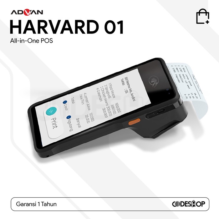 Best Seller Kasir Android Harvard 01 Harvard01 Harvard-01 Mesin Kasir Portable
