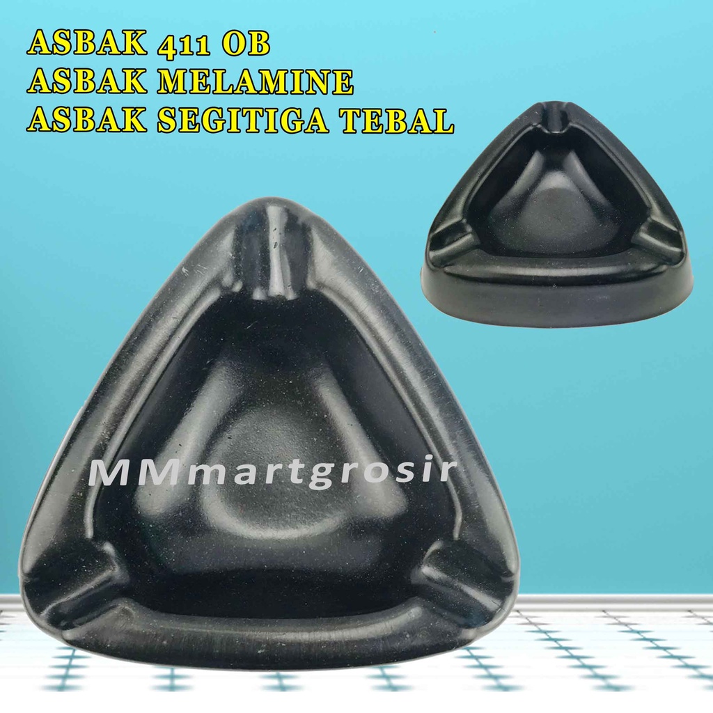 Asbak Segitiga Hitam/ Asbak Melamine/ Asbak Rokok/ Asbak 411 OB