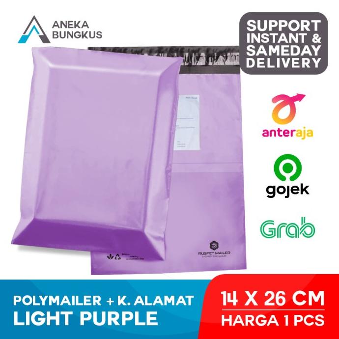 

Polymailer Amplop Packing Premium|Light Purple 14x22|Amplop Satuan ram06