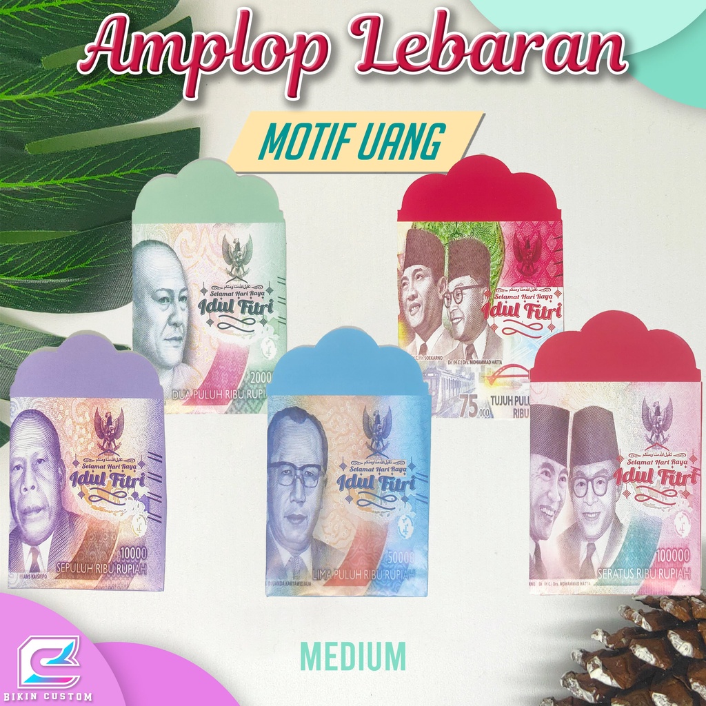 

Amplop Lebaran Motif Uang 1 Pack Isi 10Pcs (Medium)
