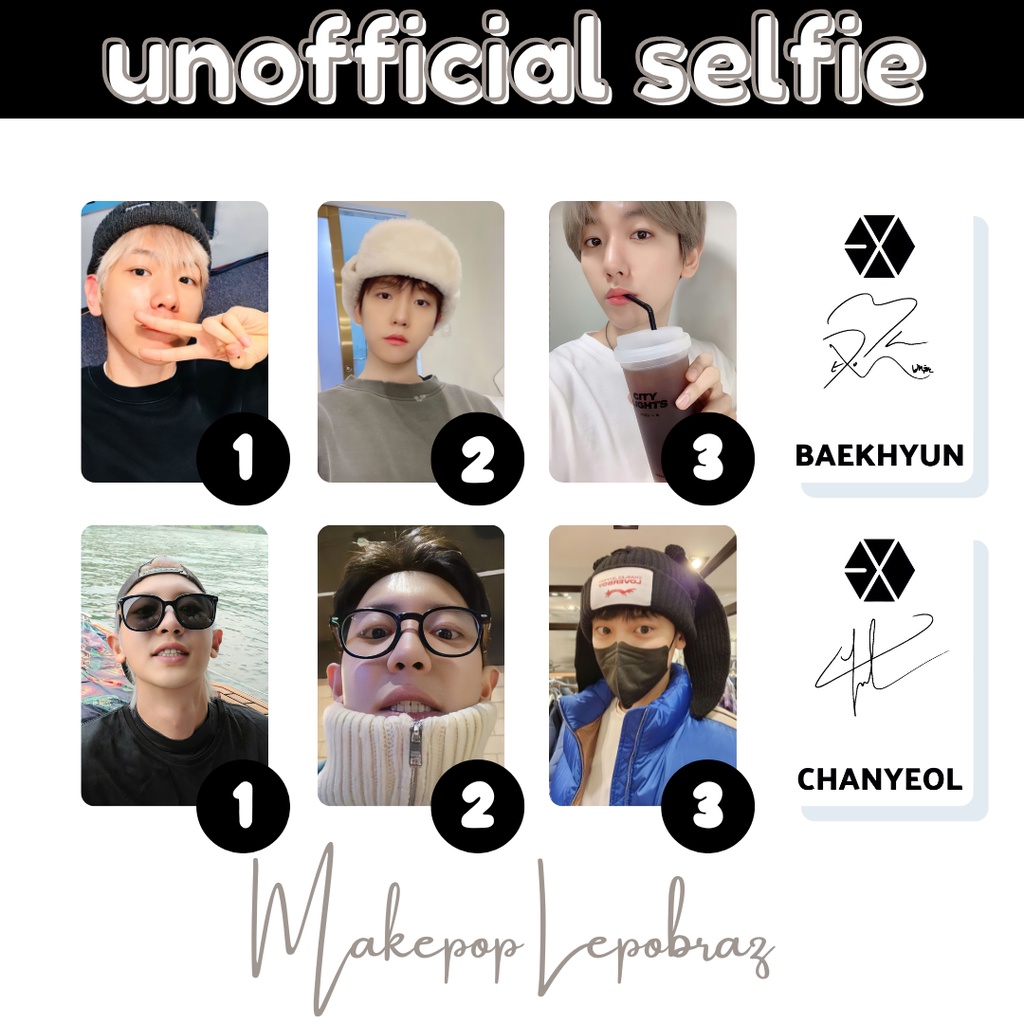 [MIN. 3 PC] EXO UNOFFICIAL SELFIE - BOYFRIENDABLE