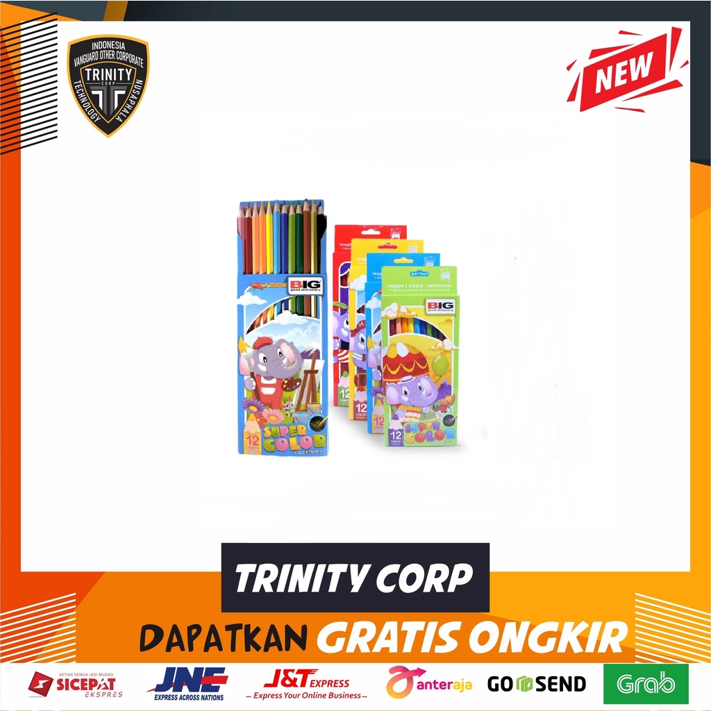 

Pensil Warna Big 12 Warna Panjang CP-5001