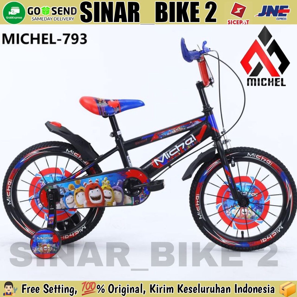 Sepeda Anak BMX MICHEL BLAZE 793 Ban Warna Uk 16 dan 18 inch