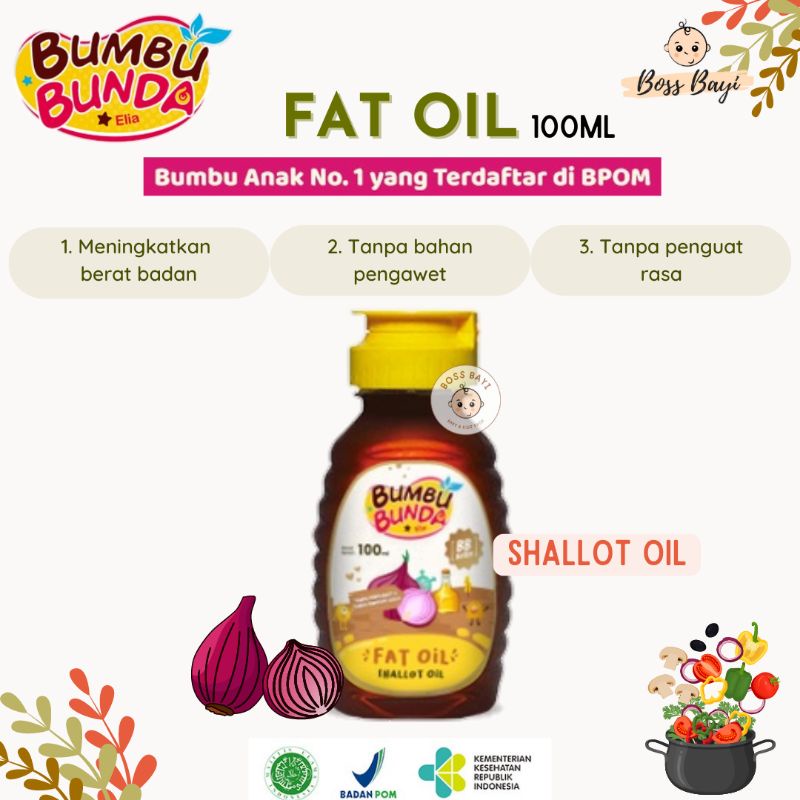 BUMBU BUNDA ELIA - FAT OIL 100ml / Minyak MPASI Bayi Anak