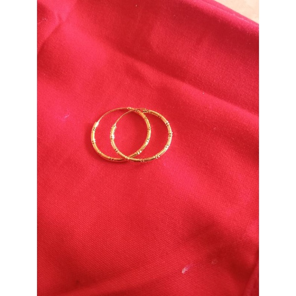 PROMO ANTING WANITA DEWASA LAPIS EMAS 24 K FASHION KEKINIAN VIRAL