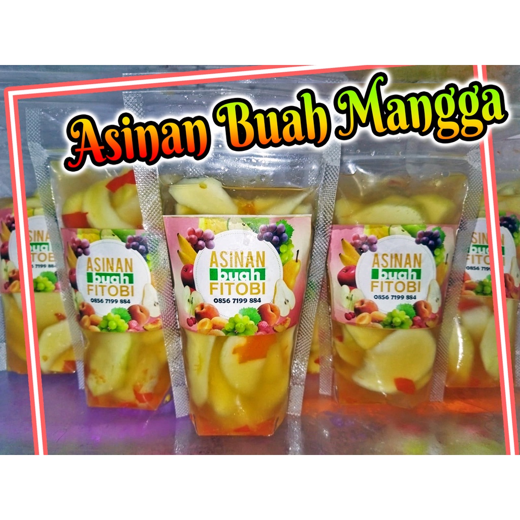 manisan/asinan buah mangga fitobi / asinan semarang 250 gram 100% alami