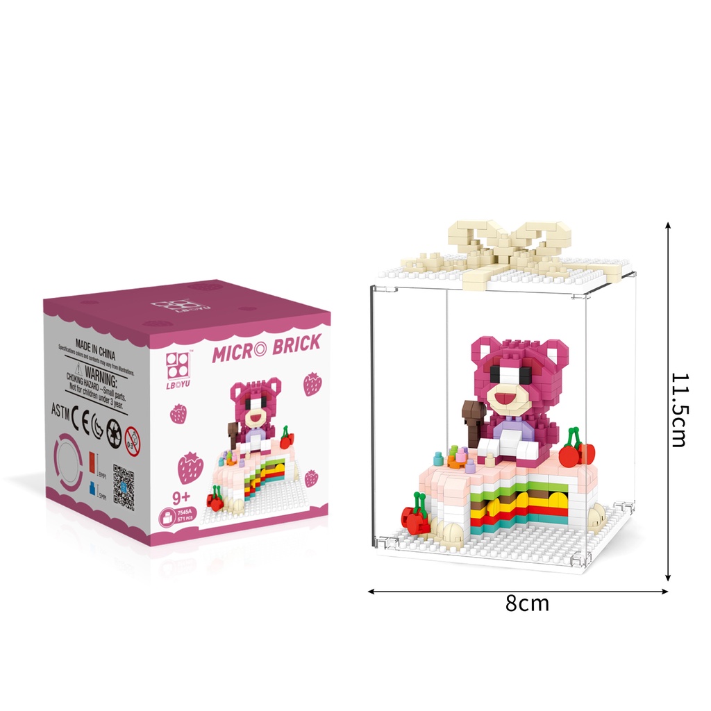 Cake animal building block Mainan Hadiah Ulang Tahun