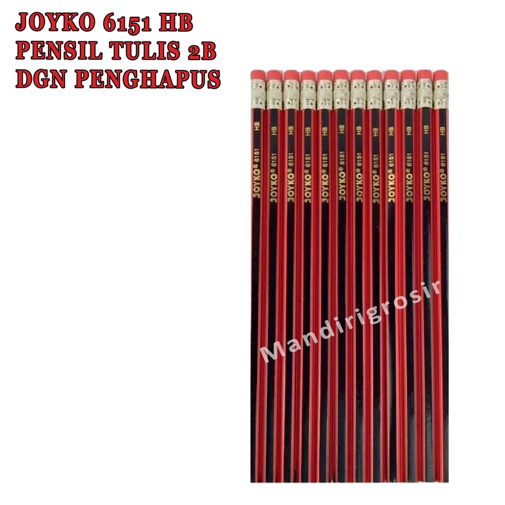 PENSIL JOKYO* PENCIL* PENSIL DENGAN PENGHAPUS* PENSIL 2B