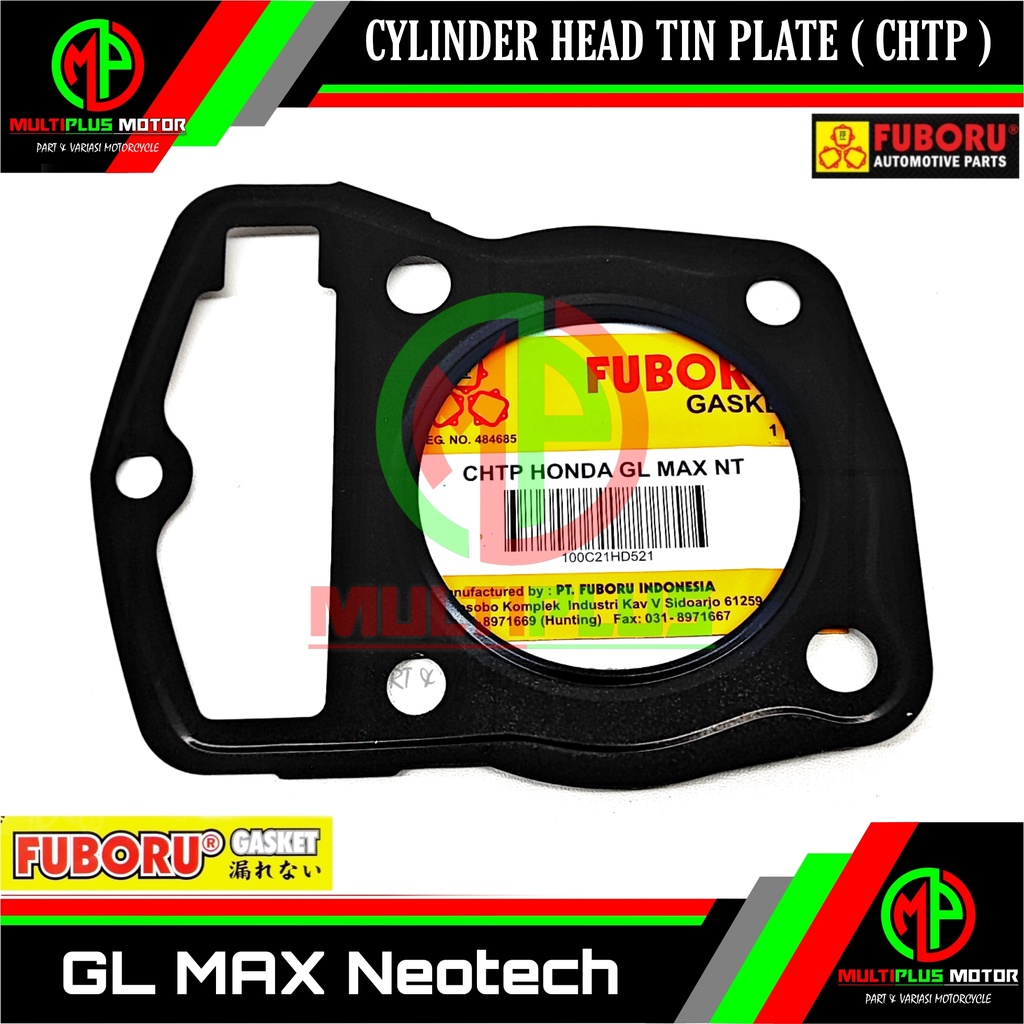 Paking Gasket Perpak CHTP Cylinder Cilinder silinder head kop cop plate plat FUBORU, GL MAX NEOTECH,