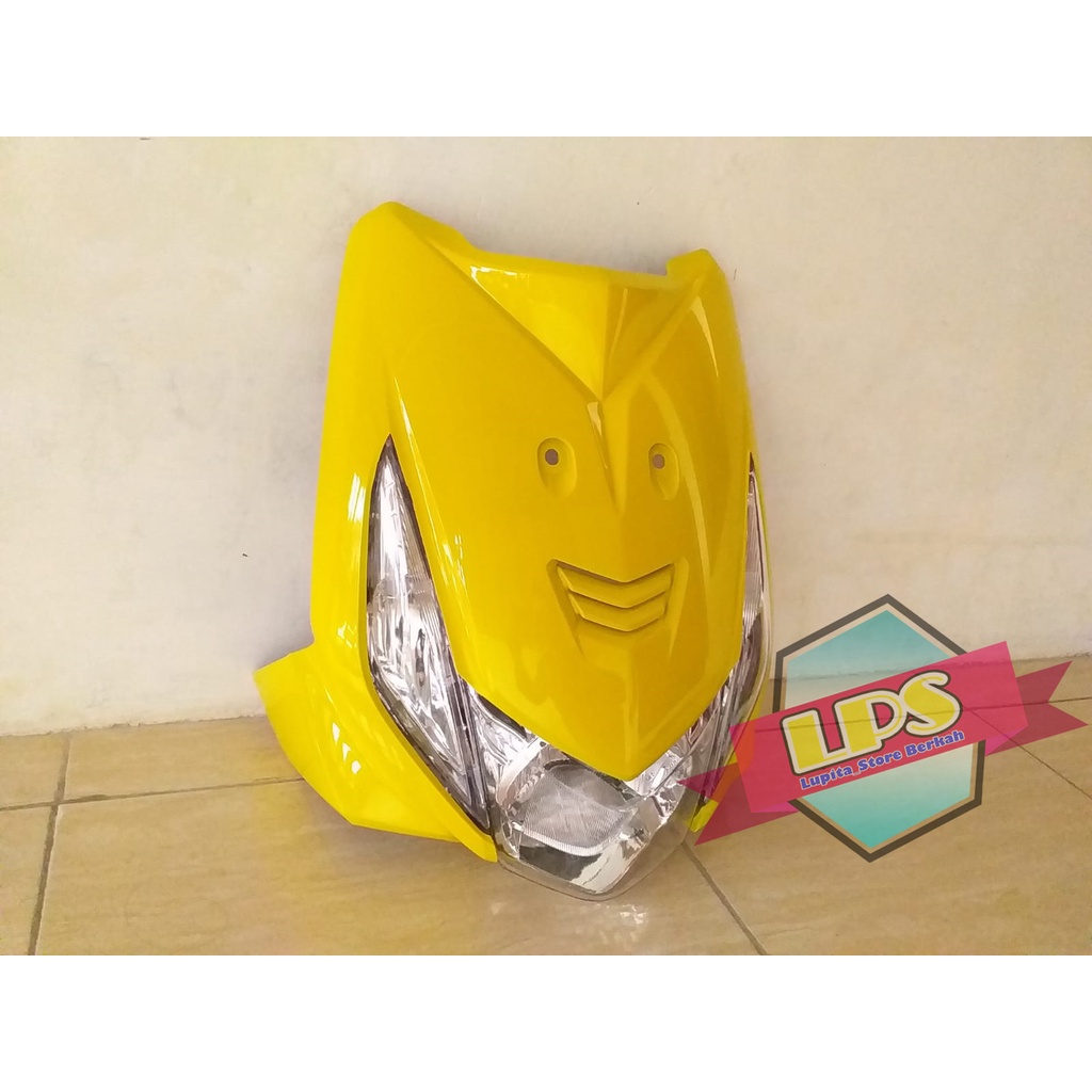 Tameng Depan + Reflektor Dan SEN Lampu Beat Karbu Warna Kuning Termurah