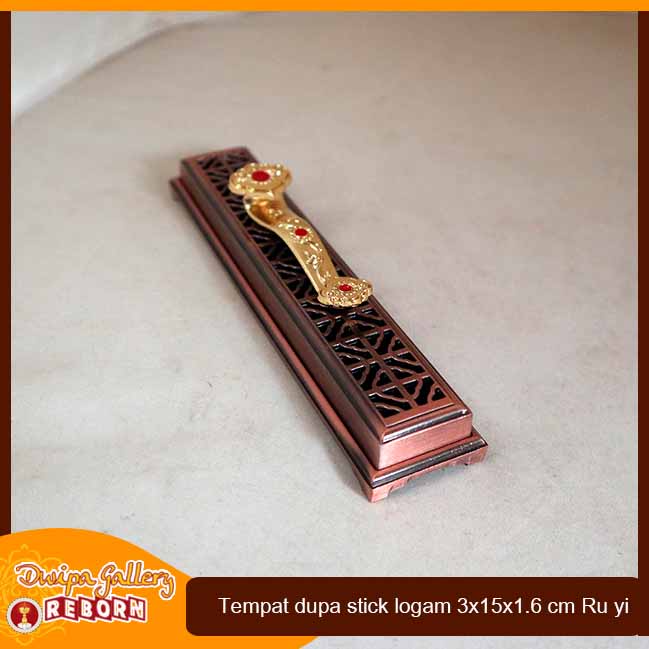 Hio Lo Tempat Bakar Dupa Incense Burner Logam Ru yi