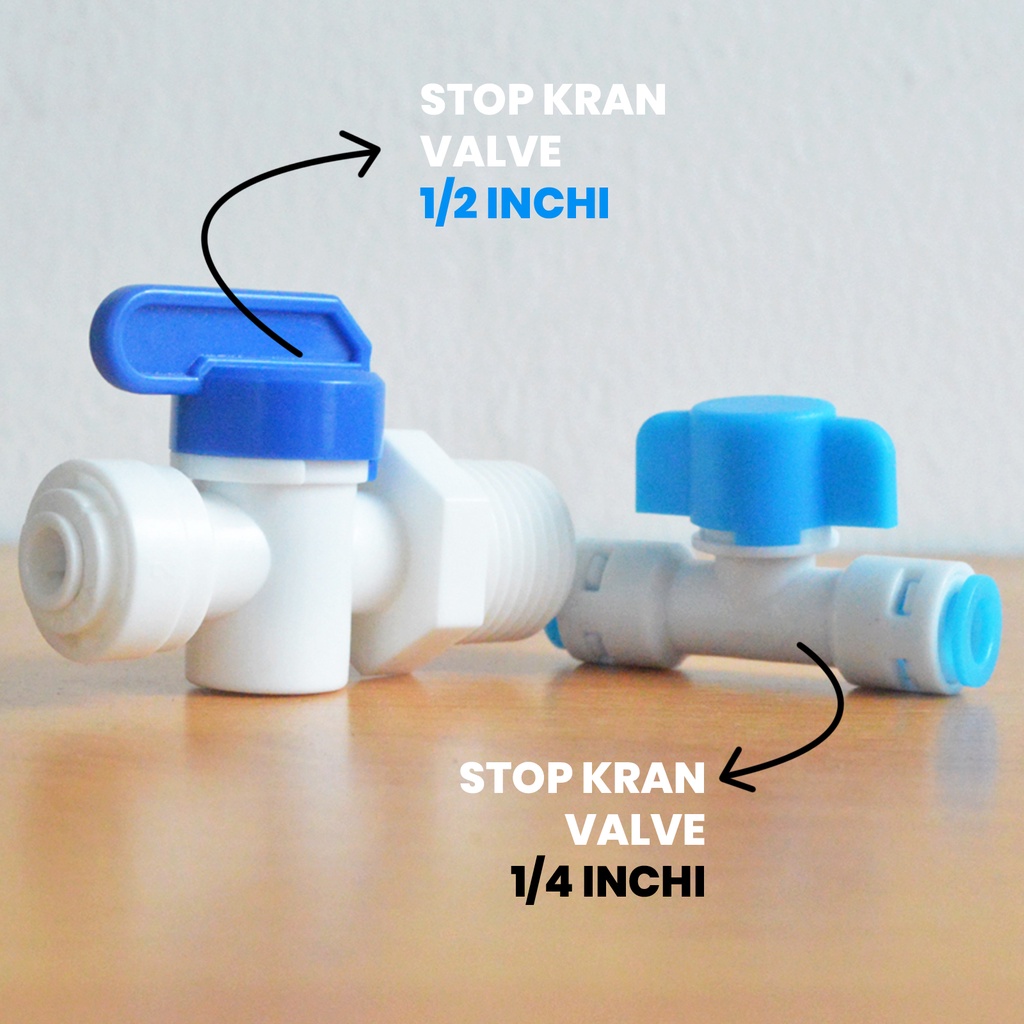Ice Town RO Sambungan Fitting Elbow Drat Luar Pipa Tipe L/T/Y Konektor Sistem Stop Kran Valve Filter