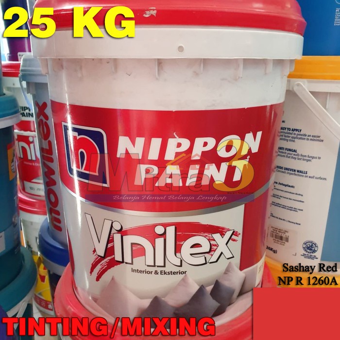 *:*:*:*:*] Cat Tembok Interior Nippon VINILEX 25 KG SASHAY RED Merah 25KG