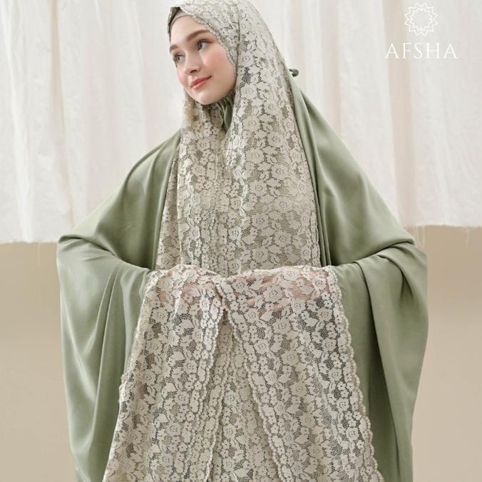 Mukena Afsha Silk Premium Afsha Hampers With Box