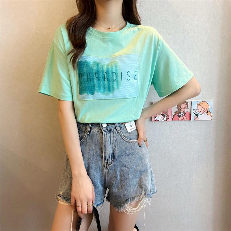 [littlecrab] Kaos Oversize Paradise Atasan Korea Lucu Unik T-shirt Berkualitas Korean Style