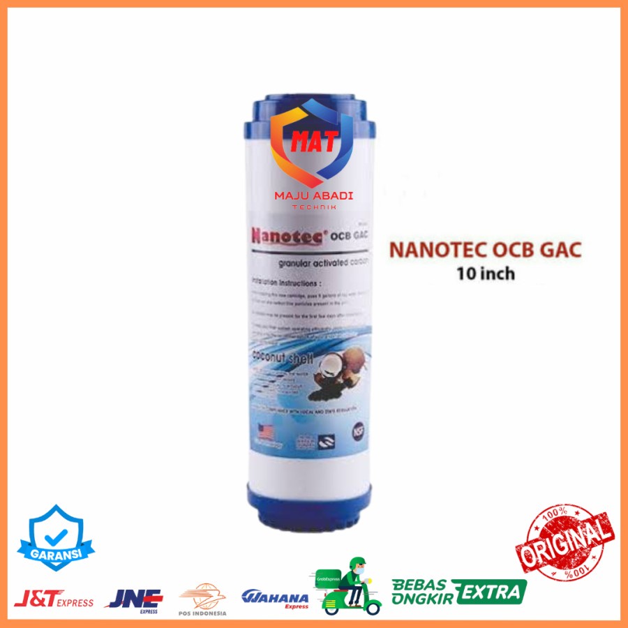 Filter GAC 10inch Filter Air Nanotec OCB GAC Nanotec 10in GAC OCB