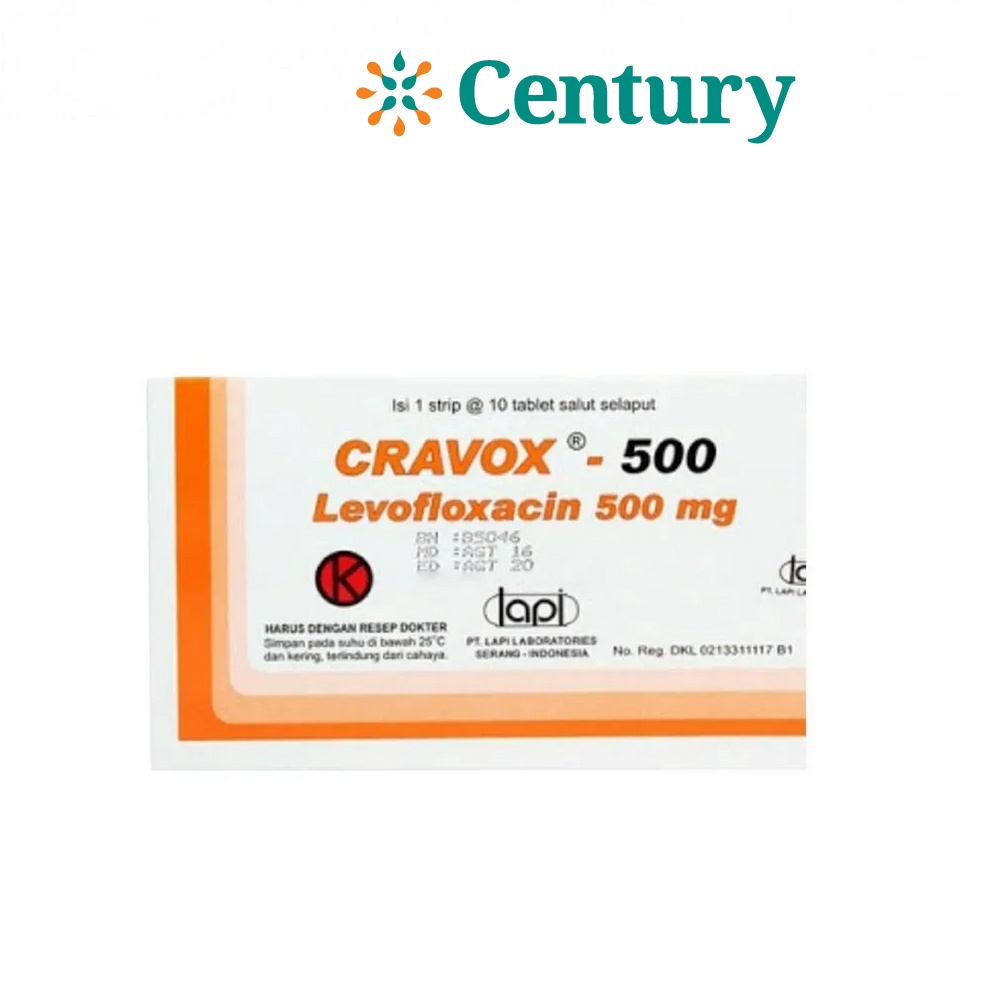 CRAVOX 500 500 MG 1 STRIP @ 10 TABLET SALUT SELAPUT
