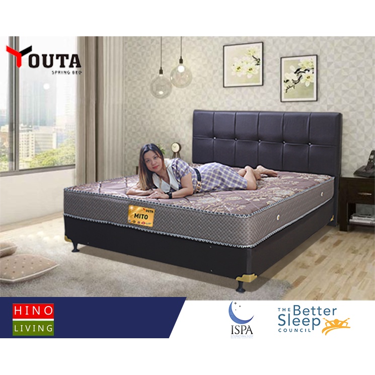 FULL SET DIVAN SANDARAN & KASUR YOUTA TIPE MITO (DIVAN DAN KASUR)