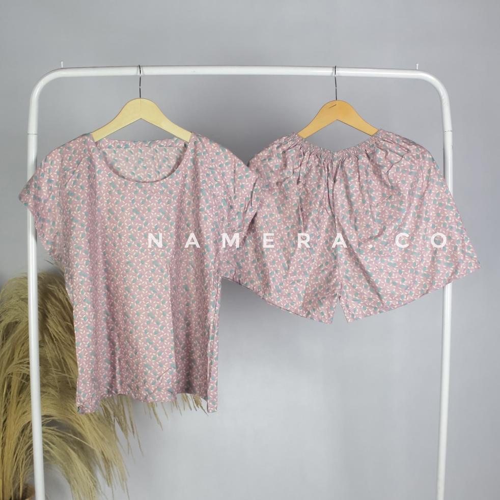 MURAH Baju Tidur Wanita Dewasa Babydoll Rayon Premium Celana Pendek Piyama Bali Motif Kekinian
