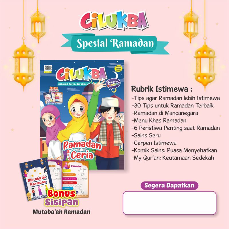 majalah anak muslim cilukba ramadhan edisi 95