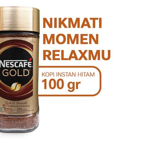 

♛ NESCAFE GOLD Kopi Instan Kopi Hitam Jar 100gr ✺